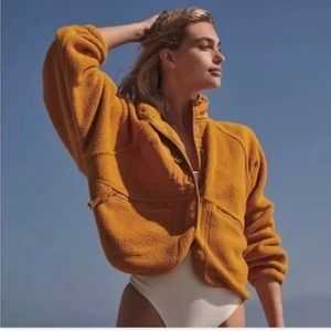 Free People Hit The Slope Fleece Jacket Size XS-NWT